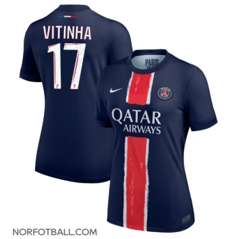 Billige Fotballdrakt Paris Saint-Germain Vitinha #17 Replika Hjemmedrakt Dame 2024-25 Kortermet